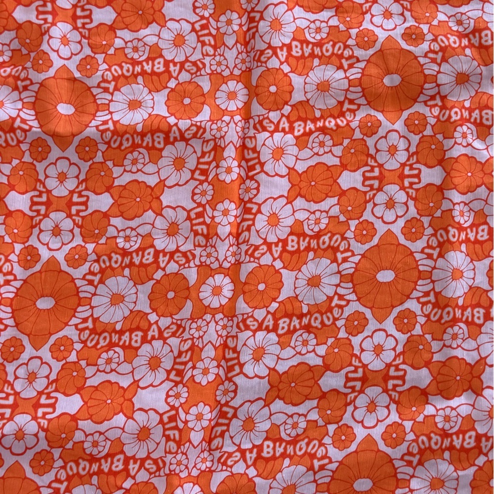 LINGUA FRANCA Life is a Banquet Floral Lilac Tie Skirt Size Large NWT - Picture 7 of 10